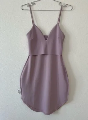 Missguided Lilac Strappy Plunge Bodycon Dress thumbnail 7