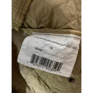 Barbour Lightweight Quilt Gilet Vest black women's size 14 thumbnail 4
