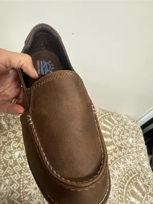 BOBS from Skechers Brown Slip-On Loafers with Contrast Stitching thumbnail 12