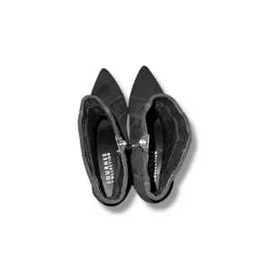 Journee Collection Ankle Boots Size‎ 9.5 Black Faux Suede Pointed Toe Zip Heel thumbnail 6