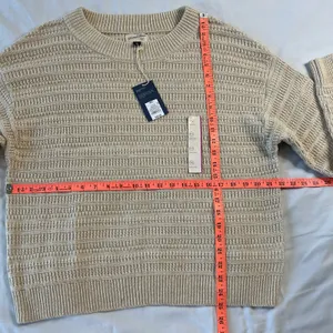 Cabincore NWT XXL Cream Knit Sweater Oversized Cottage Layering Pull Over thumbnail 3