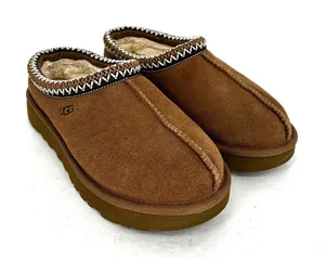UGG Tasman Slippers Chestnut Brown Suede Shearling Mule Women's Size 6 Shoes thumbnail 1
