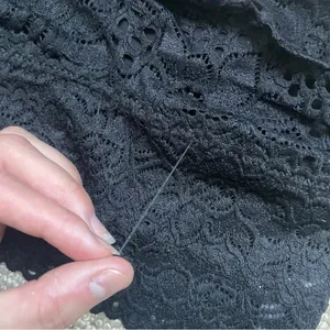 Aerie Black Lace Strapless Bandeau Top XS NWT thumbnail 3