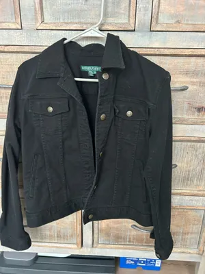 Silver Jeans Co Lauren Jean Jacket Ralph Denim black thumbnail 1