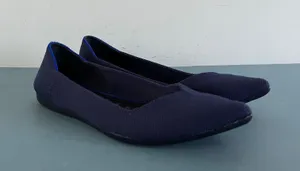 Rothy’s The Point Blue Washable Knit Ballet Flats thumbnail 1