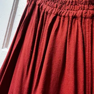Womens Aline Skirt S Orange Rust Relaxed Flowy Western Ranch Southwestern Hippie thumbnail 5