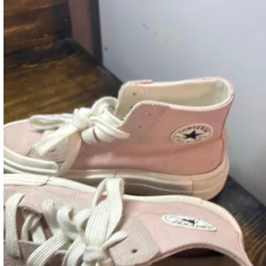 Converse Pale‎ Pink Platform Sneakers Women Size 6 thumbnail 5