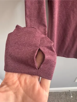 Cutter & Buck Hooded Long Sleeve Performance Top Small Purple‎ thumbnail 4
