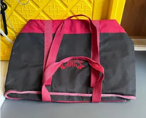 Trader Joe's Reusable Tote Bag Black and Red thumbnail 1