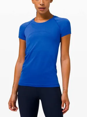 Lululemon Swiftly Tech Short Sleeve tee 2.0 Wild Bluebell cerulean workout top thumbnail 8