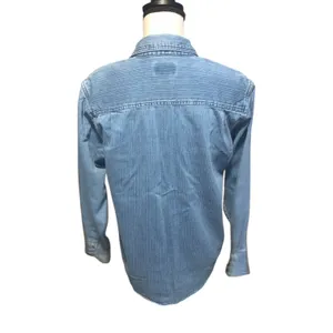 Vintage Christopher & Banks Light Blue Denim Button-Up Shirt Western Long Sleeve thumbnail 4