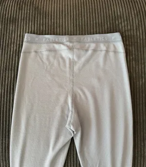 Fabletics Waffle High-Waisted Leggings Light Blue L thumbnail 3