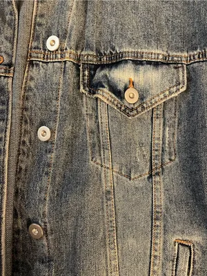 Wild Fable Distressed Denim Jacket thumbnail 3