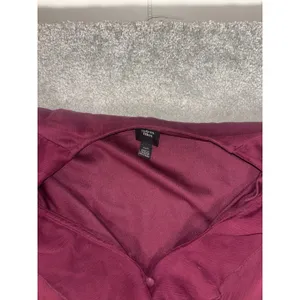 autres filles dress ruffle burgundy EUC medium lined Faux Wrap Midi thumbnail 7