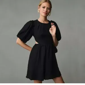 Moon River Black Cutout Dress thumbnail 2