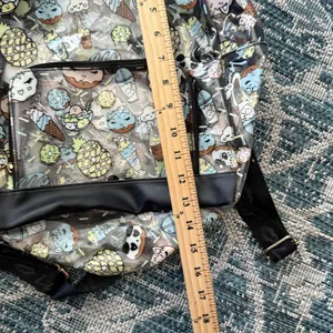 Betsey Johnson Backpack Large Clear Kawaii Cat Food Pineapple Ice Cream‎ Donut thumbnail 7