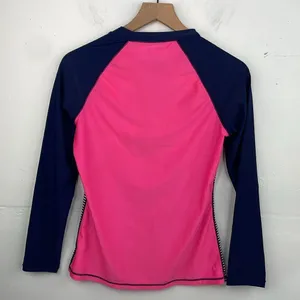 GAP Striped Navy Blue Pink Long Sleeve Athletic Top size Medium thumbnail 5