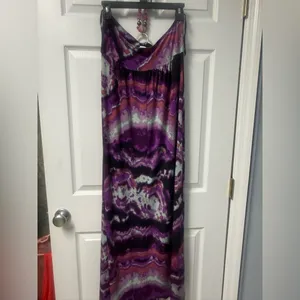 Star Vixen Purple and Black Abstract Maxi thumbnail 6
