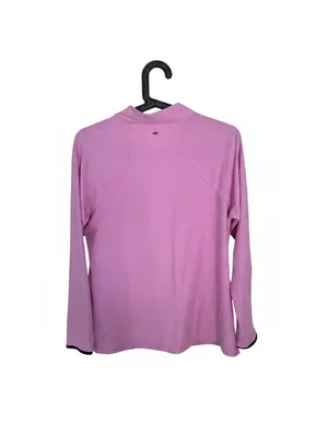 Peter Millar Women’s Pink Quarter Zip Performance Pullover Golf Tennis Preppy L thumbnail 3