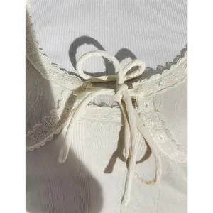 Elodie Ivory Lace Knit Long Sleeve Top – Size Medium (NWT) thumbnail 2