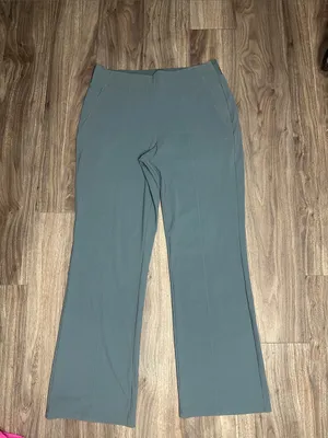 Athleta Cosmic Kick Flare Pants Slate Teal Stretch Work Travel. thumbnail 7