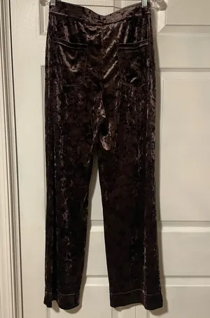 Halara Wide-Leg Faux Crushed Velvet Pull-on Pants thumbnail 3