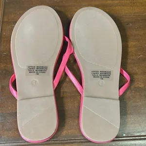 Loft Women’s Modern pink Flip Flops sz 7 thumbnail 5