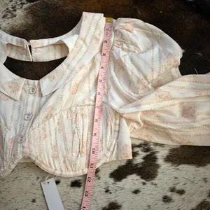 FOR LOVE & LEMONS Carly Top Rose Dainty Open Back Size‎ Large NWT thumbnail 10