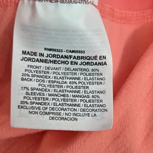 Nike Dry-Fit‎ 1/2 zip Coral Athletic pullover Size S thumbnail 10