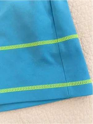 Adidas Aqua Blue Tennis Skort‎ Skirt Shorts Women’s Small Neon Trim Pockets thumbnail 7