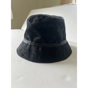 Coach Monogram Jacquard Bucket Hat Black Y2K Vintage size p/S thumbnail 8