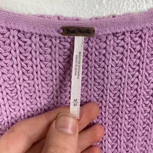 Free People Come Together Chunky V‎ Neck Sweater Size Medium thumbnail 3