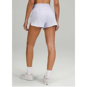 Lululemon Track That High-Rise Lined Short 3" Pastel Blue Size‎ 2 thumbnail 2