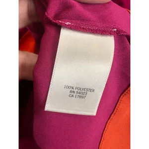 Banana Republic Womens Pink Orange Colorblock Braided‎ Halter Top S Rhubarb thumbnail 5
