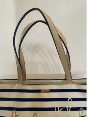 Kate Spade Tie the Knot striped tote Storybook lining thumbnail 8