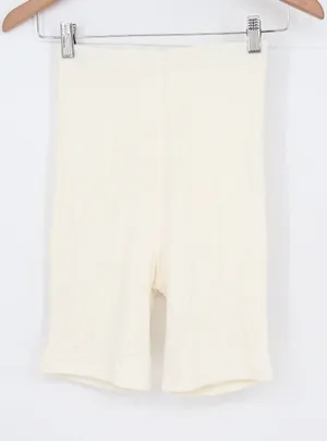 Naked Wardrobe Baby Mama Cream Maternity Biker Shorts NW-P0209BM Womens Small thumbnail 1