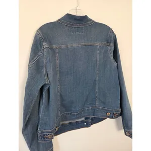 Torrid Classic Denim Trucker Jean Jacket Medium Wash 90s Country Grunge Rodeo 0L thumbnail 8