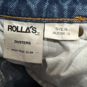 Rollas Duster High Rise Cutoff Jean Shorts Women’s 28 thumbnail 3