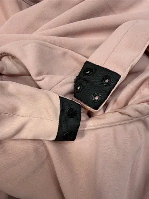 Zara Blush Pink V-Neck Long Sleeve Bodysuit Size Small thumbnail 6