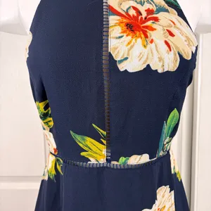 NLW high neck open back floral slit maxi dress thumbnail 5