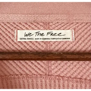 Free People We The Free Ottoman Slouchy Tunic Thermal Top Dusty Pink XS NWT thumbnail 3