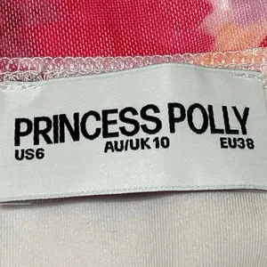 Princess Polly Zuba Pink Floral Sleeveless Mesh V-neck Mini Fit & Flare Dress 6 thumbnail 4