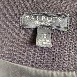 Talbots Sheath Dress Womens Size 12 Black V-Neck Cap Sleeve Professional LBD thumbnail 4