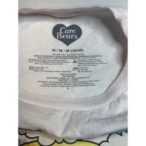 Care Bears Retro Graphic T Shirt White Crew Neck Cartoon Tee‎ Size Medium thumbnail 8