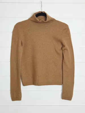 VINCE Lightweight Boiled 100% Cashmere Classic Turtleneck Size XS thumbnail 5