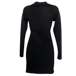NIKE Women's Long Sleeve Half Zip Black Dress Floral Swoosh NWT $80 Size‎ XS thumbnail 6