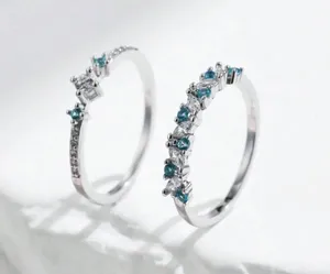 Sterling Silver and blue topaz rings.  thumbnail 3