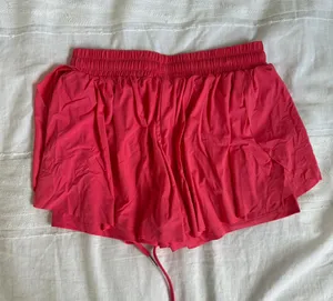 Amazon red flowy shorts NWOT thumbnail 3