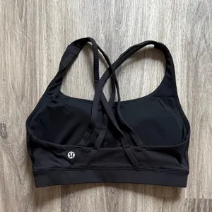lululemon Black Energy Bra Size 4 thumbnail 2