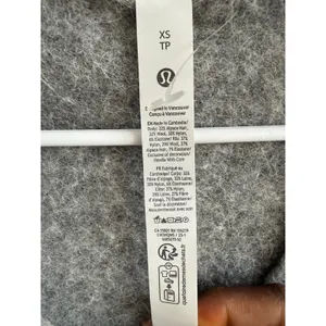 Lululemon Alpaca Wool Blend Cropped Cardigan Sweater Grey XS LW3HQWS thumbnail 4